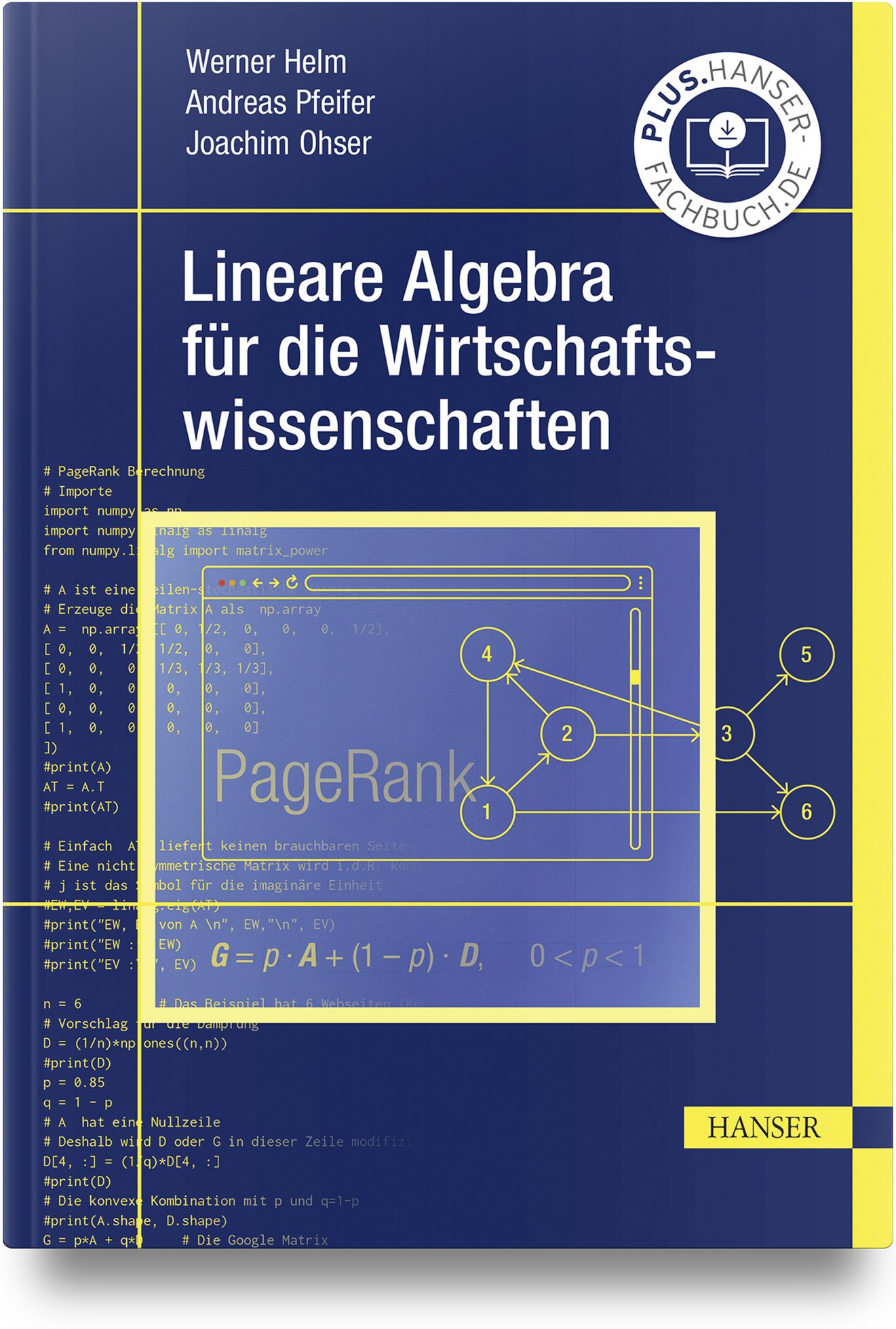 Cover of the book "Lineare Algebra für die Wirtschaftsmathematik"