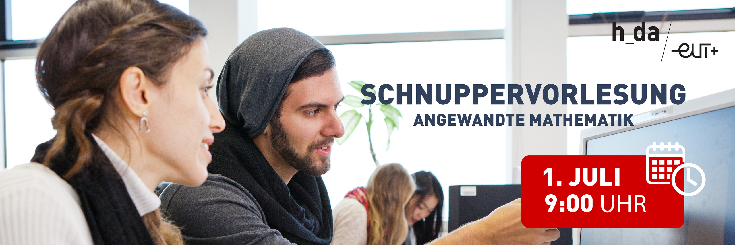 Schnuppervorlesung in Angewandter Mathematik am 1. Juli