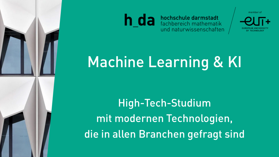 Machine Learning & KI: High-Tech-Studium  mit modernen Technologien,  die in allen Branchen gefragt sind