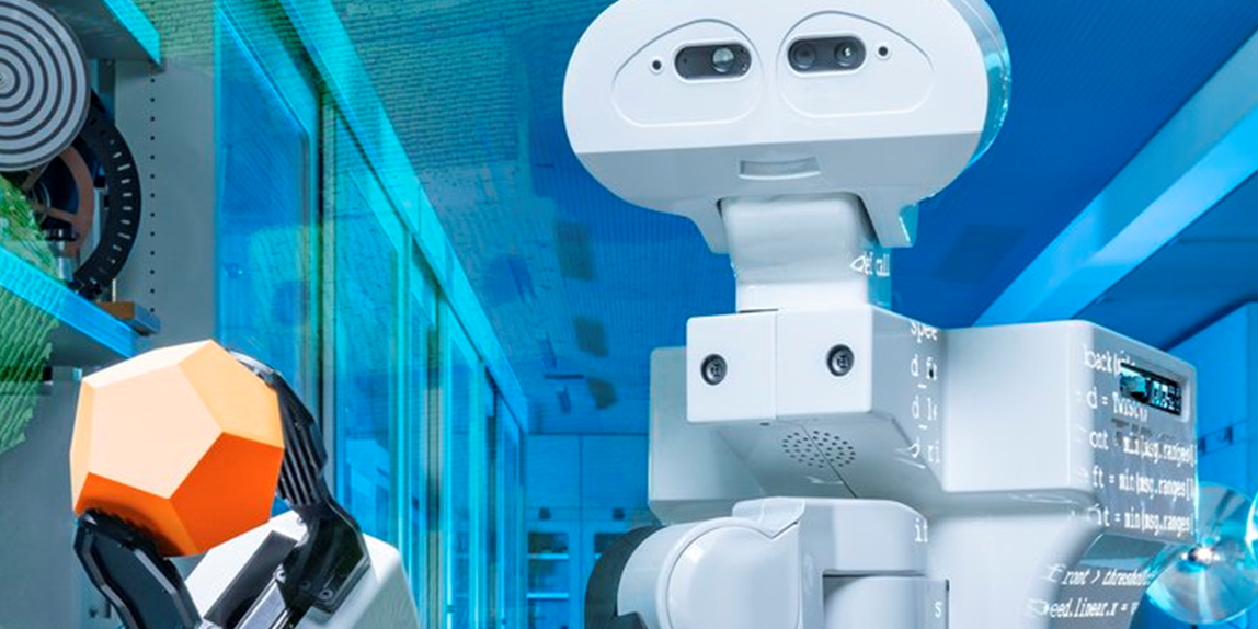 OBV: fahrbarer Roboter mit Greifarm