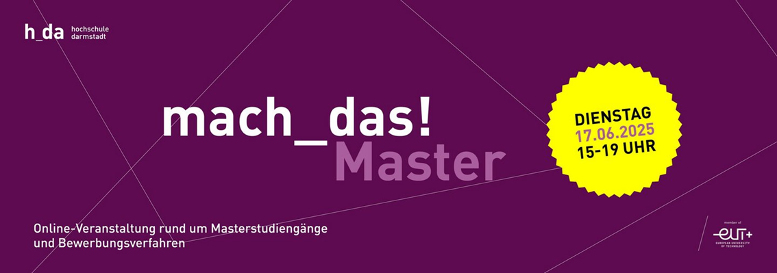 online Info-Veranstaltungen zu den Master-Studiengängen am 17. Juni