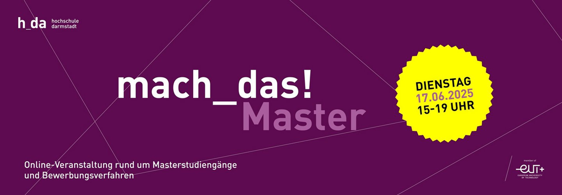 online Info-Veranstaltungen zu den Master-Studiengängen am 17. Juni