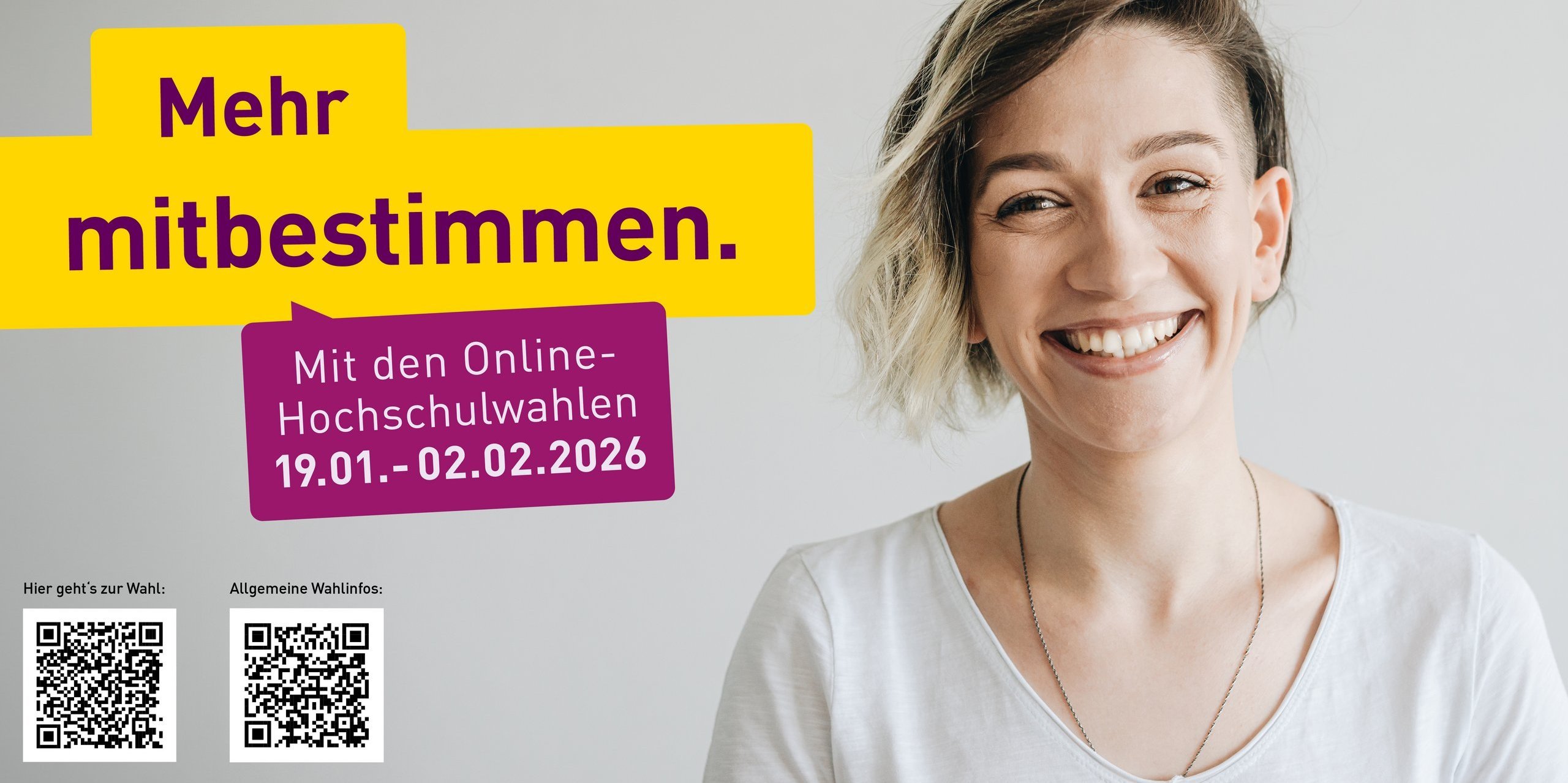Aufruf zur Teilnahme an der Hochschulwahl in der Zeit vom 19.01. - 02.02.2026